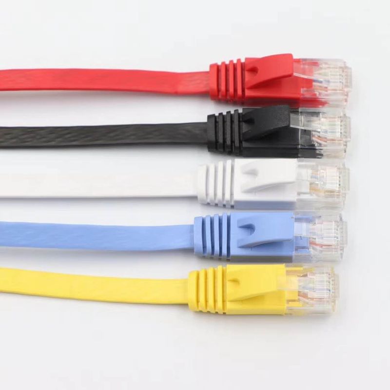 ETL DELTA UL Cat5e Cat6 Rj45 Flat Cable Rohs 35M Ethernet Cable Network