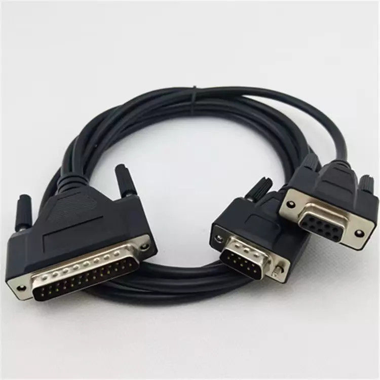 کابل چاپگر کامپیوتر DB9M به DB25M DB25 نر به DB9 کابل پسوند OEM ODM