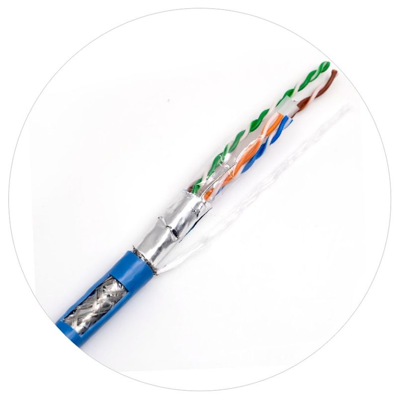 کابل پچ شبکه 0.57 میلی متری Cat 6 Twisted 4 Pair Cable 250Mhz 1000ft 24awg
