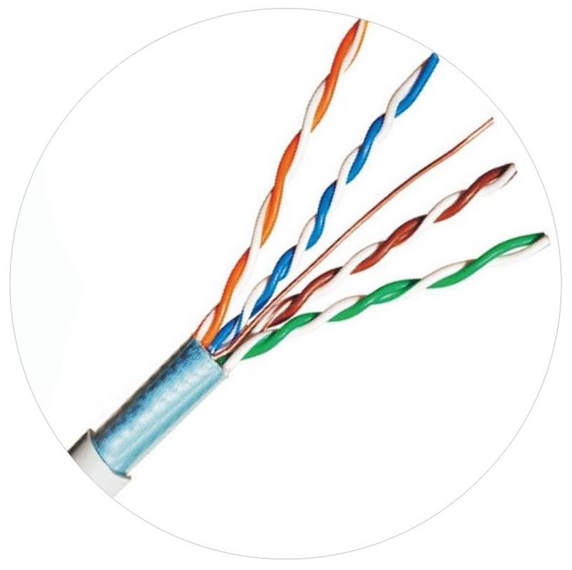 ژاکت پچ شبکه 100 مگاهرتز FTP UTP 4pr 24awg Cat5e LDPE LSZH LSOH