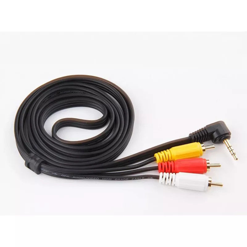 کابل های صوتی تصویری RCA مسی به جک 3.5 میلی متری برای تلویزیون DVD RCA