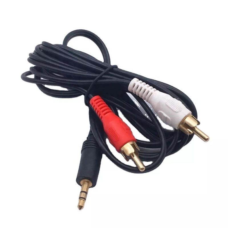 کابل های صوتی تصویری RCA مسی به جک 3.5 میلی متری برای تلویزیون DVD RCA