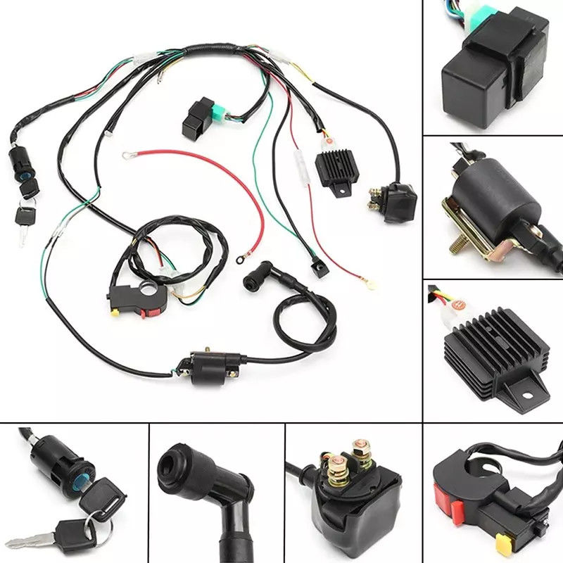 مهار سیم خودرو TE Molex کامیون پی وی سی 50 هسته ای با روکش نقره