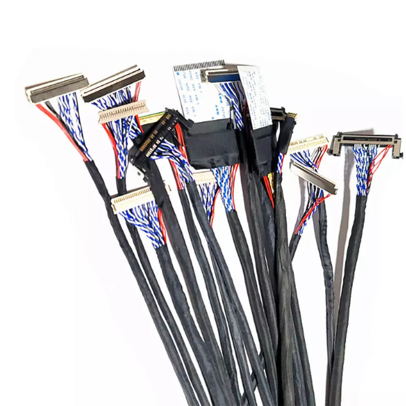 OEM ODM ROHS کابل LVDS 0.4 میلی متری پیچ 30 پین 40 پین 50 پین