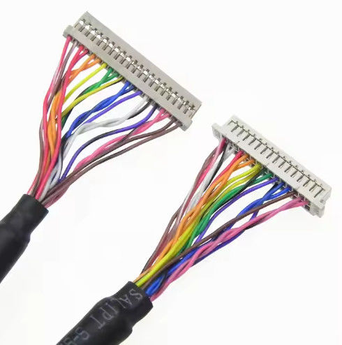 DF13-30DS-1.25C به DF14-20S-1.25C مجموعه کابل Lvds سفارشی برای پانل LCD 20pin 30pin 40pin 50pin 60pin