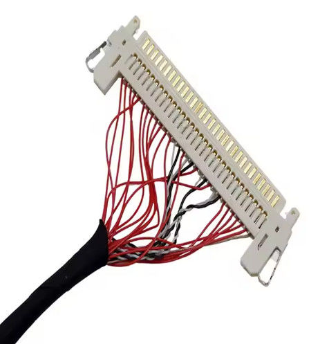 HRS DF13-30DS-1.25C به DF14-20S-1.25C 20pin 30 Pin 40 Pin 50 Pin 60pin مجموعه کابل Lvds سفارشی برای پانل LCD