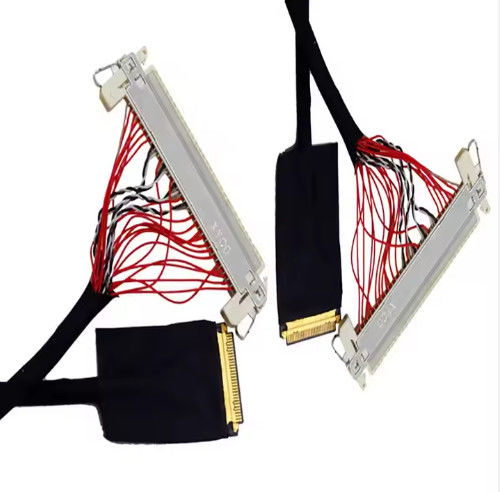 HRS DF13-30DS-1.25C به DF14-20S-1.25C 20pin 30 Pin 40 Pin 50 Pin 60pin مجموعه کابل Lvds سفارشی برای پانل LCD