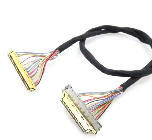 40 پین 30 پین کابل EDP کانکتور I-Pex کابل های Lvds سفارشی مونتاژ برای صفحه نمایش لپ تاپ