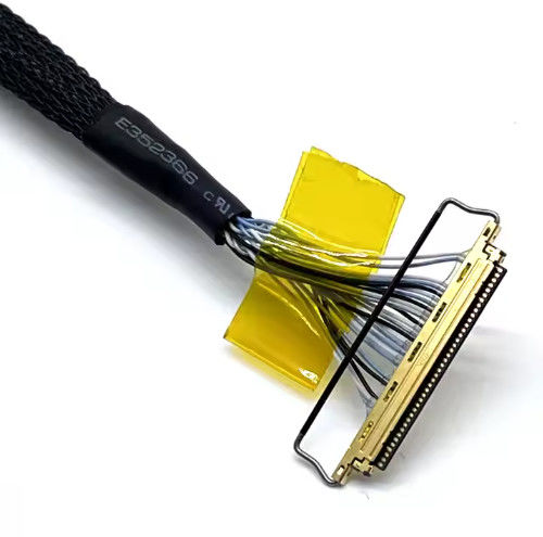 LVDs سفارشی Wire Harness Electronic Connector اسمبلی کابل LCD برای صفحه نمایش برنامه الکترونیکی