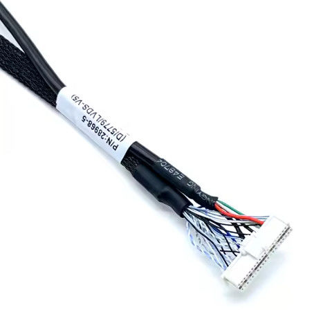LVDs سفارشی Wire Harness Electronic Connector اسمبلی کابل LCD برای صفحه نمایش برنامه الکترونیکی