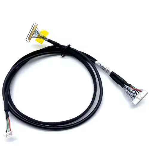 LVDs سفارشی Wire Harness Electronic Connector اسمبلی کابل LCD برای صفحه نمایش برنامه الکترونیکی