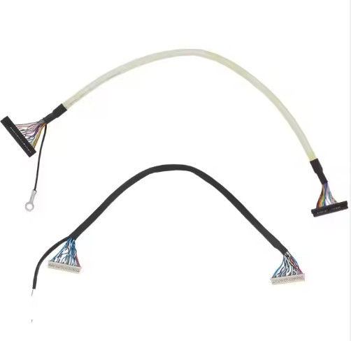 کابل Lvds Micro Coaxial 20 30 40 پین صفحه LCD سفارشی Micro Coaxial Lvds کابل نمایش Ipex برای صفحه LCD