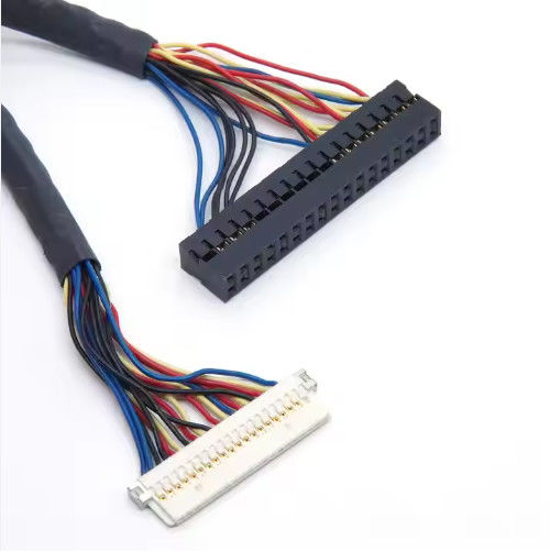 الکترونيک مولکس 30 پین به JAE 40pin LVDS CABLE برای مانیتور چاپگر کامپیوتر LCD سفارشی