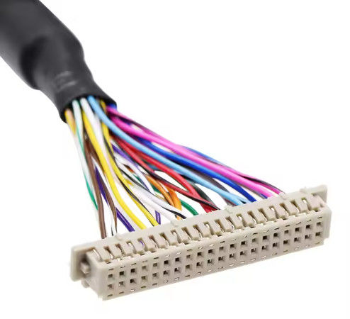 الکترونيک مولکس 30 پین به JAE 40pin LVDS CABLE برای مانیتور چاپگر کامپیوتر LCD سفارشی
