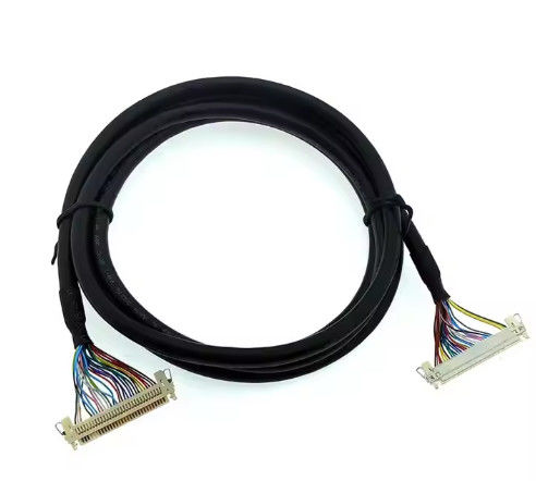 100% تست 1.25mm 2.0mm Pitch 20 30 40 پین کانکتور LVDS سیم محافظ LCD نمایش کابل مونتاژ