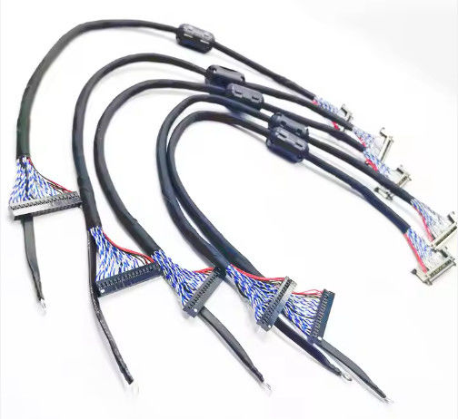 کابل JAE LVDS پشتیبانی از PET 100٪ تست کابل تلویزیون LCD برای تلویزیون 32 اینچی