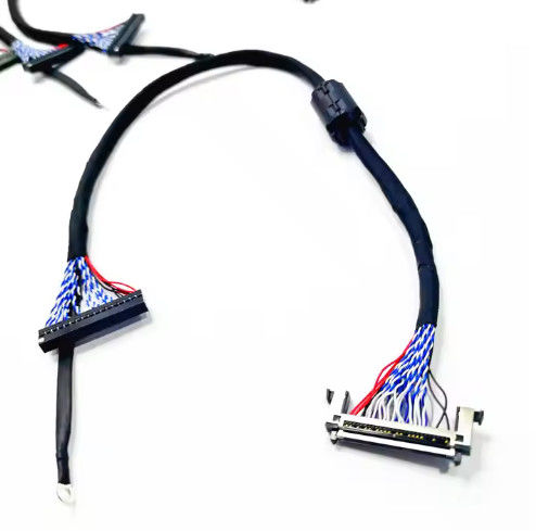 کابل JAE LVDS پشتیبانی از PET 100٪ تست کابل تلویزیون LCD برای تلویزیون 32 اینچی