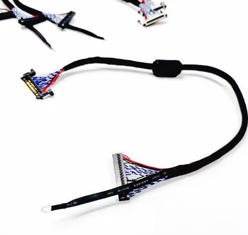 کابل JAE LVDS پشتیبانی از PET 100٪ تست کابل تلویزیون LCD برای تلویزیون 32 اینچی