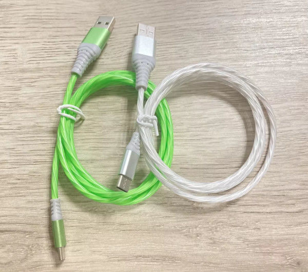 فروش گرم قیمت کارخانه 3 در 1 کابل USB برای روشن شدن در شب و انتقال تاریخ کابل درخشان