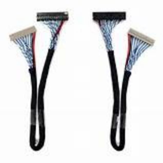 کابل سریال نمایشگر ولتاژ پایین LVDS با کانکتور سیاه