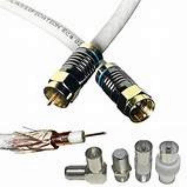 کابل کواکسیال انتقال ولتاژ بالا با مواد ژاکت PVC 50 Ohm مقاومت طول 100 متر