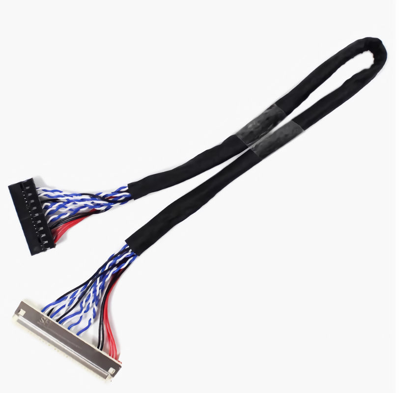 300 ولت ولتاژ کم ضایعات HDMI ولتاژ پایین نمایش سریال کابل سیاه PVC ژاکت 1-5M