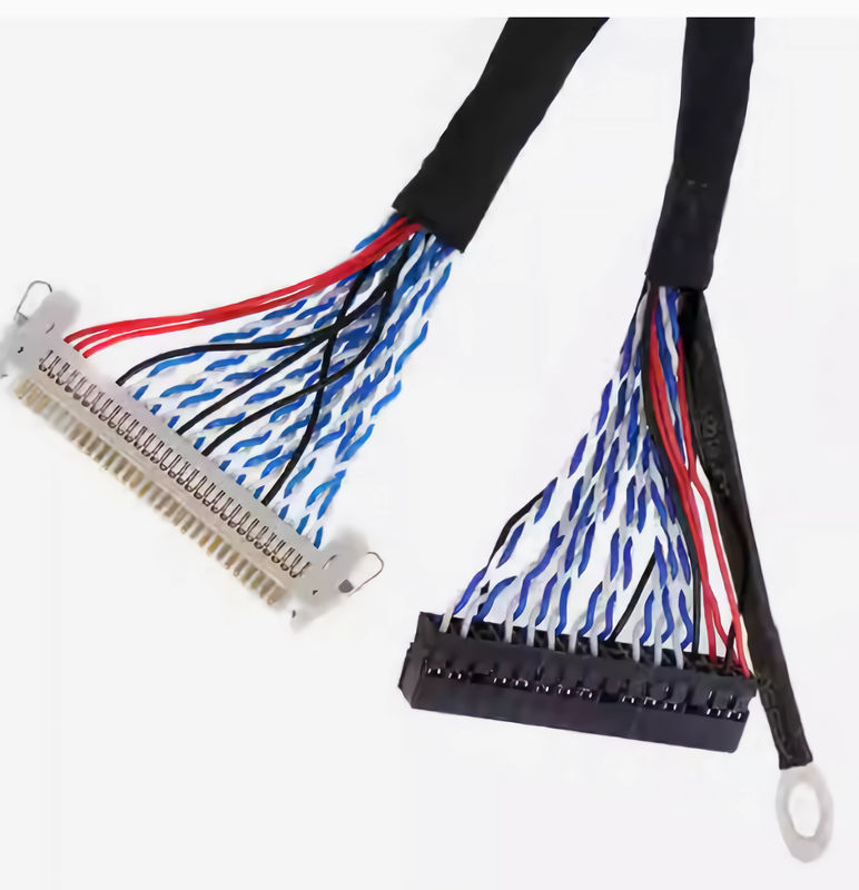 105C کابل LVDS سیاه با اندازه سیم AWG26-28 و قابل احتراق UL VW-1