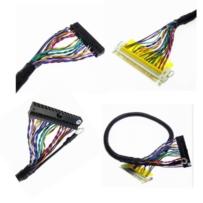 Lvds Harness 30 Pin Connector Cable Jacket UL VW-1 ساخت و ساز کابلی