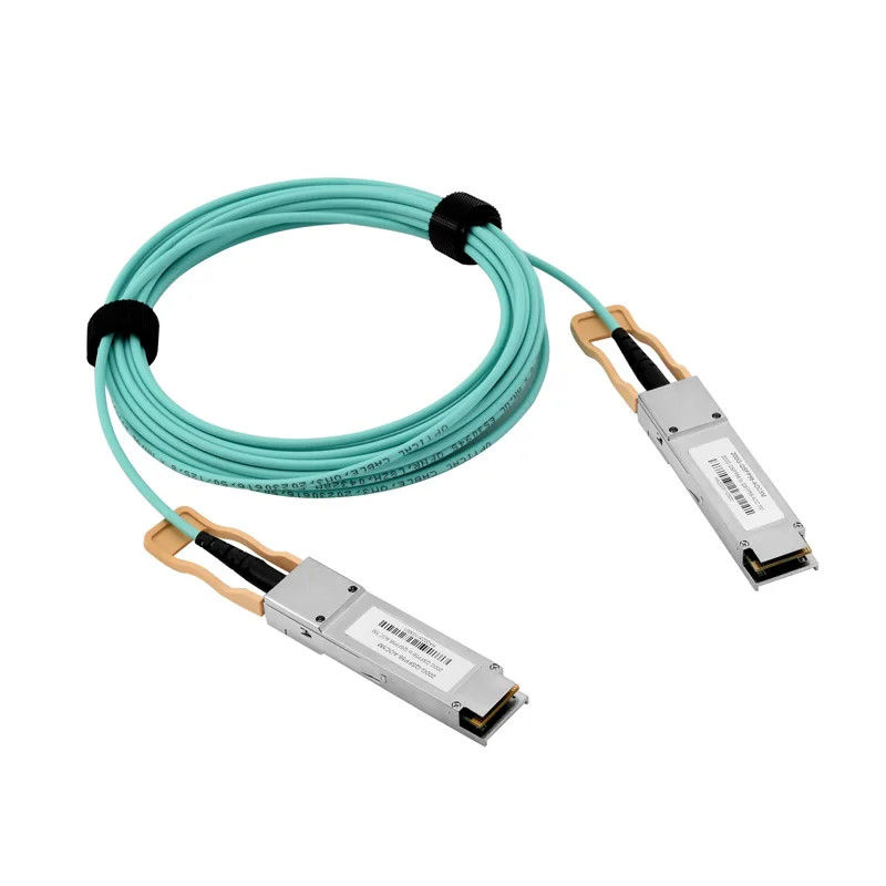 طراحی کابل سفارشی مجموعه کابل QSFP 40G مسی اتصال مستقیم QSFP+ 4*10G 1M 3M 5M 7M کابل Breakout DAC با طول سفارشی
