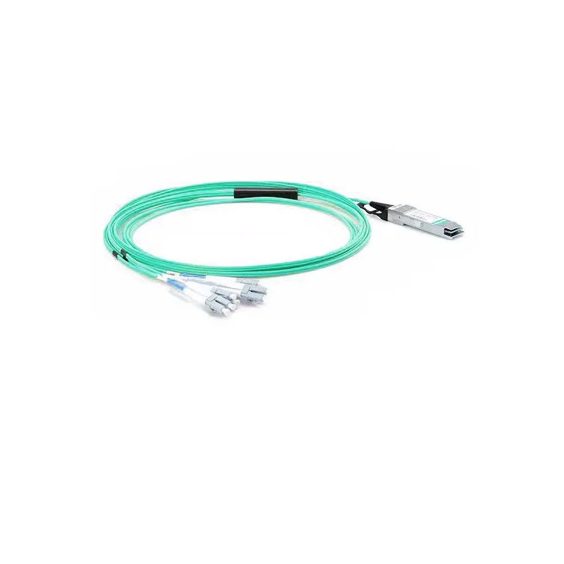 مونتاژ کابل اتصال مستقیم 3M QSFP + QSFP + کابل گیرنده 40G QSFP + Twinax DAC کابل MPO کانکتور برای 5G POE فیبر وای فای 3G