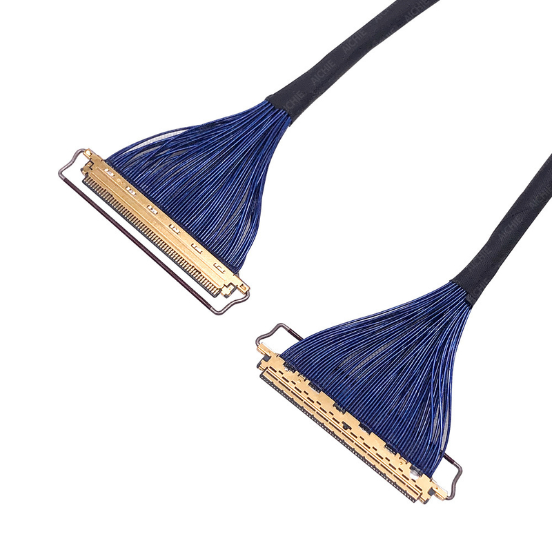 دسته سیم کواکسیال فوق العاده ظریف Lvds برای نمایشگرهای LED با قفل نقره اندود، تولید کنندگان قابل اعتماد دسته سیم