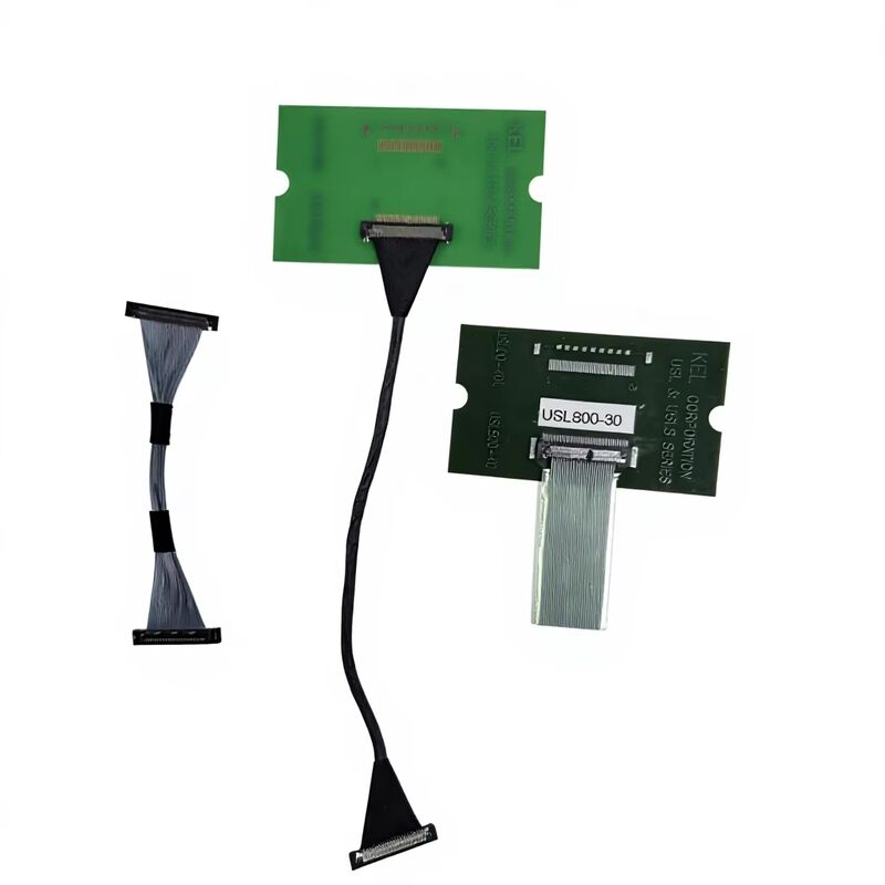 USLS20-30-010-B کابل LVDS Micro Coax 30 پین برای انتقال با سرعت بالا با تجمع سفارشی 0.4mm Pitch
