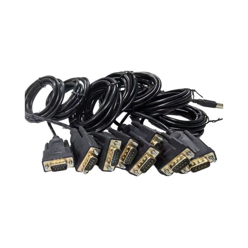 USB سفارشی به DB9 RS232 کابل با PL230/FT231X/FX232RI پرفروش تراشه های عایق PVC
