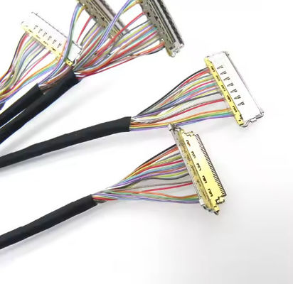 40 پین 30 پین کابل EDP کانکتور I-Pex کابل های Lvds سفارشی مونتاژ برای صفحه نمایش لپ تاپ