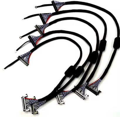 کابل JAE LVDS پشتیبانی از PET 100٪ تست کابل تلویزیون LCD برای تلویزیون 32 اینچی
