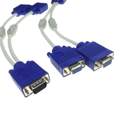 Custom Cable VGA HD Cable Assembly For Computer Host To Monitor Or Projector Connection Supplied By Wire Harness Manufacturers