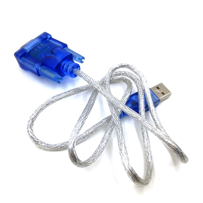 مبدل کابل سفارشی و قابل اطمینان USB به DB9 RS232 با چیپست CH340 که ارتباط پایدار پورت COM را برای دستگاه های صنعتی تضمین می کند.