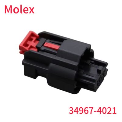 Molex 34967-4021 4-Pin سیاه اتصالات اتومبیل خانه با کليپ قفل قرمز، اصل Molex اتصالات