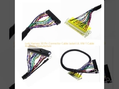 Lvds Harness 30 Pin Connector Cable Jacket UL VW-1 ساخت و ساز کابلی