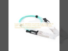طول سفارشی 100GBASE-FR QSFP28 Single QSFP-40G-FR QSFP-100G-FR-S Lambda 1310nm 2km DOM تولید کنندگان سیم گیرنده فیبر نوری