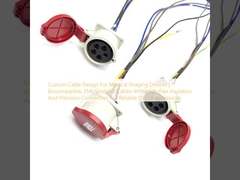 طراحی کابل سفارشی برای دستگاه‌های تصویربرداری پزشکی | کابل‌های سازگار با زیست‌سازگاری، محافظت‌شده در برابر تداخل الکترومغناطیسی با عایق انعطاف‌پذیر بالا و کانکتورهای دقیق برای انتقال داده‌های قابل اطمینان