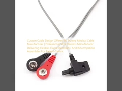 طراحی کابل سفارشی ارائه شده توسط تولید کننده کابل پزشکی مورد اعتماد | تولید کننده حرفه ای دسته سیم که مجموعه‌های انعطاف‌پذیر، مقاوم در برابر شعله و زیست سازگار را برای بیمار محور ارائه می‌دهد.